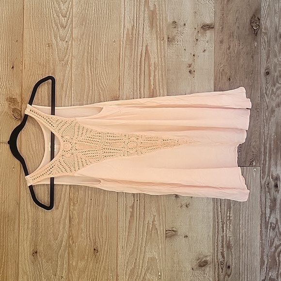 O'neill Peach Crochet From Tunic Top Size Xsmall - Picture 1 of 5